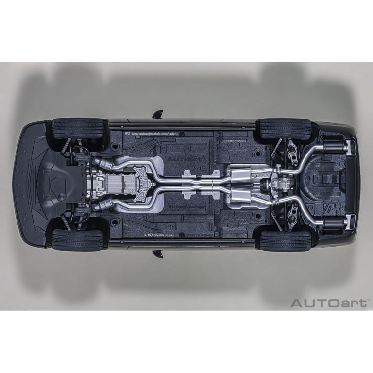 autoart - 1:18 dodge challenger 392 hemi scat pack shaker 2018 (pitch black)