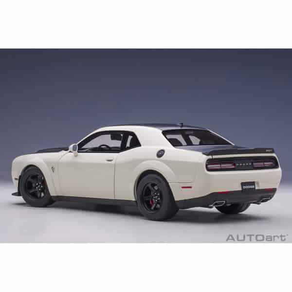 autoart - 1:18 dodge challenger srt demon (knuckle white)