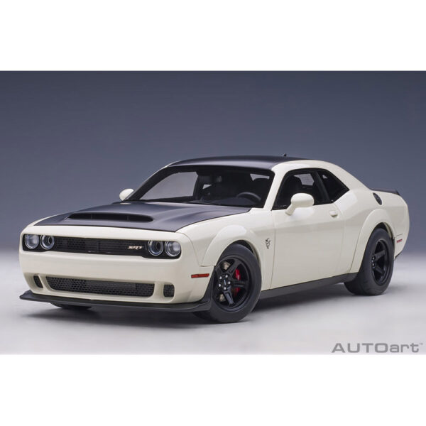 autoart - 1:18 dodge challenger srt demon (knuckle white)