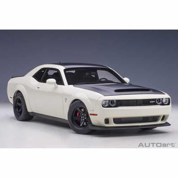 autoart - 1:18 dodge challenger srt demon (knuckle white)