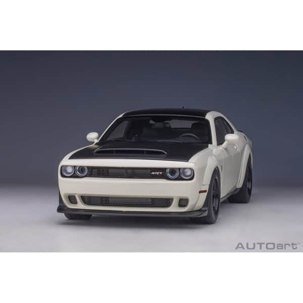 autoart - 1:18 dodge challenger srt demon (knuckle white)