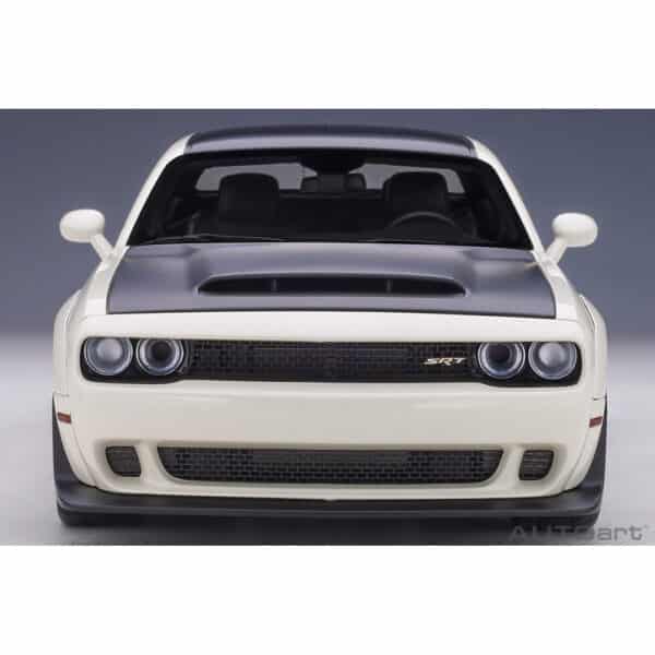 autoart - 1:18 dodge challenger srt demon (knuckle white)