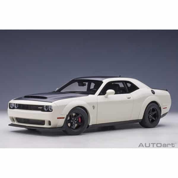 autoart - 1:18 dodge challenger srt demon (knuckle white)