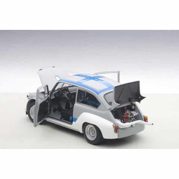 autoart - 1:18 fiat abarth tcr 1000 (matt grey with blue stripes)