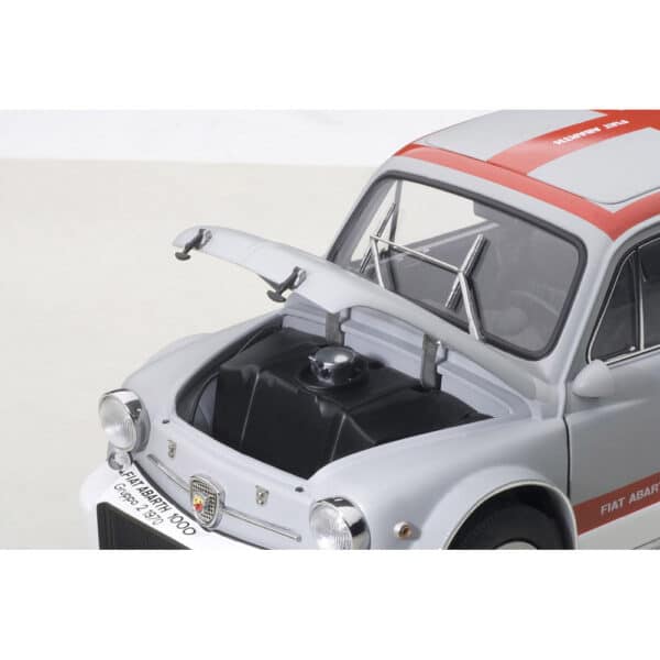 autoart - 1:18 fiat abarth tcr 1000 (matt grey with red stripes)
