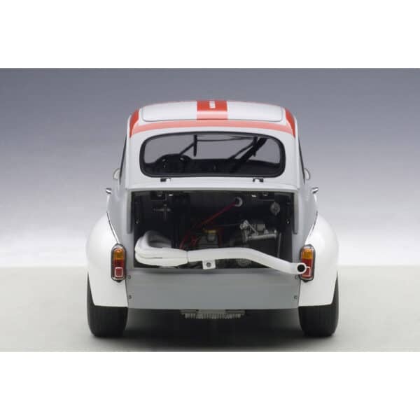 autoart - 1:18 fiat abarth tcr 1000 (matt grey with red stripes)