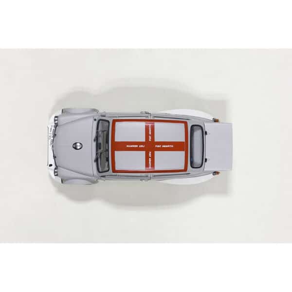 autoart - 1:18 fiat abarth tcr 1000 (matt grey with red stripes)