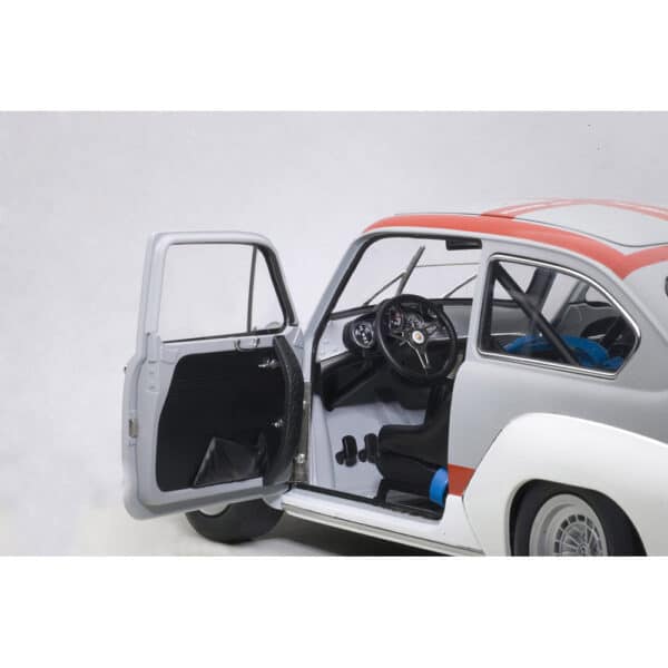 autoart - 1:18 fiat abarth tcr 1000 (matt grey with red stripes)