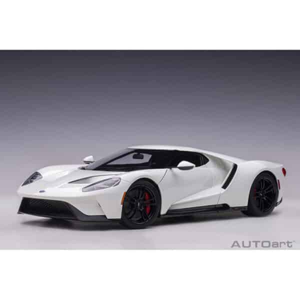 autoart - 1:18 ford gt 2017 (frozen white)