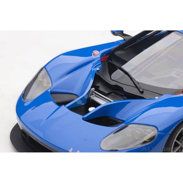 autoart - 1:18 ford gt gte plain body version (blue)