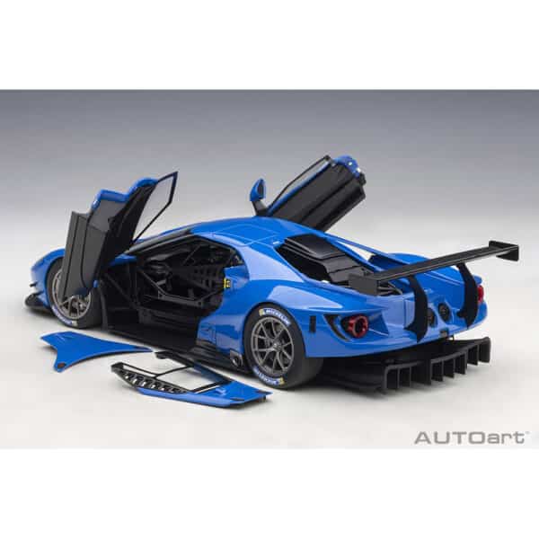 autoart - 1:18 ford gt gte plain body version (blue)
