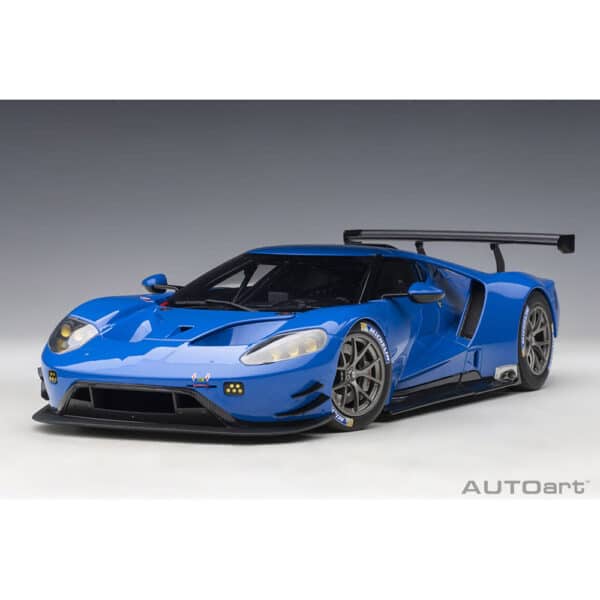 autoart - 1:18 ford gt gte plain body version (blue)