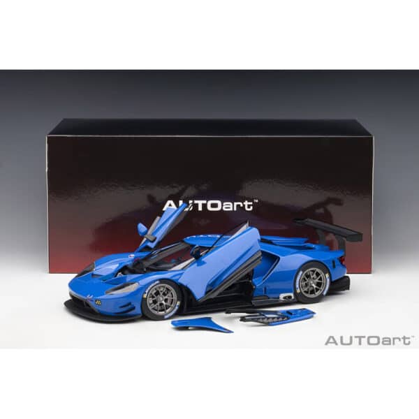 autoart - 1:18 ford gt gte plain body version (blue)
