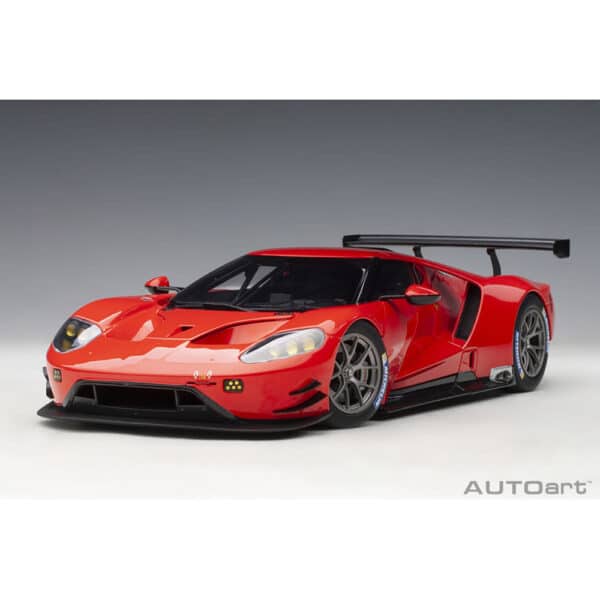 autoart - 1:18 ford gt gte plain body version (red)