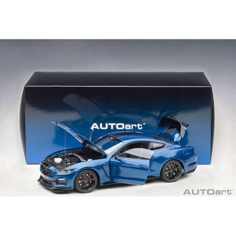 autoart - 1:18 ford mustang shelby gt-350r (lightning blue)