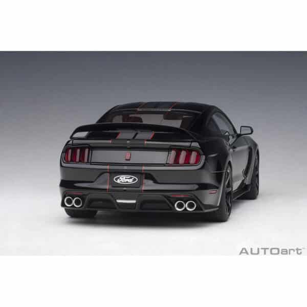 autoart - 1:18 ford mustang shelby gt-350r (shadow black)