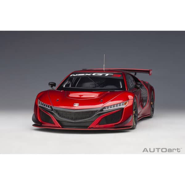 autoart - 1:18 honda nsx gt3 2018 (hyper red)