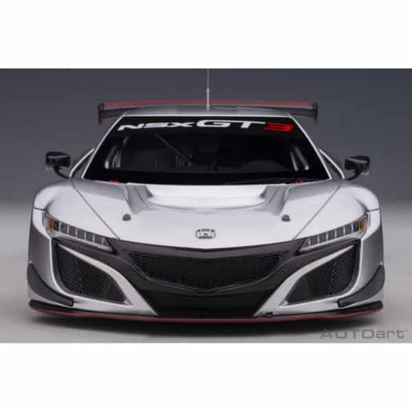 autoart - 1:18 honda nsx gt3 2018 (hyper silver)