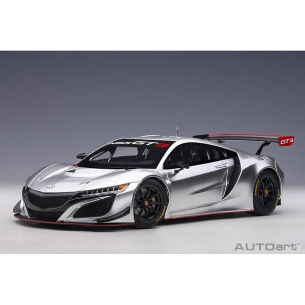 autoart - 1:18 honda nsx gt3 2018 (hyper silver)