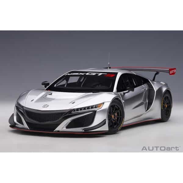 autoart - 1:18 honda nsx gt3 2018 (hyper silver)