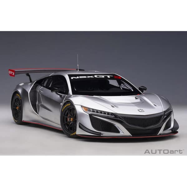 autoart - 1:18 honda nsx gt3 2018 (hyper silver)