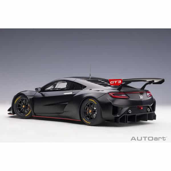 autoart - 1:18 honda nsx gt3 2018 (matt black)