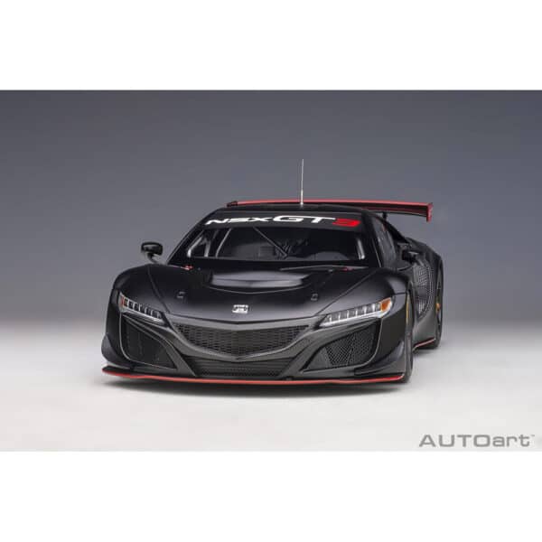 autoart - 1:18 honda nsx gt3 2018 (matt black)