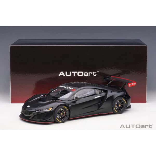 autoart - 1:18 honda nsx gt3 2018 (matt black)