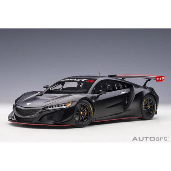 autoart - 1:18 honda nsx gt3 2018 (matt black)