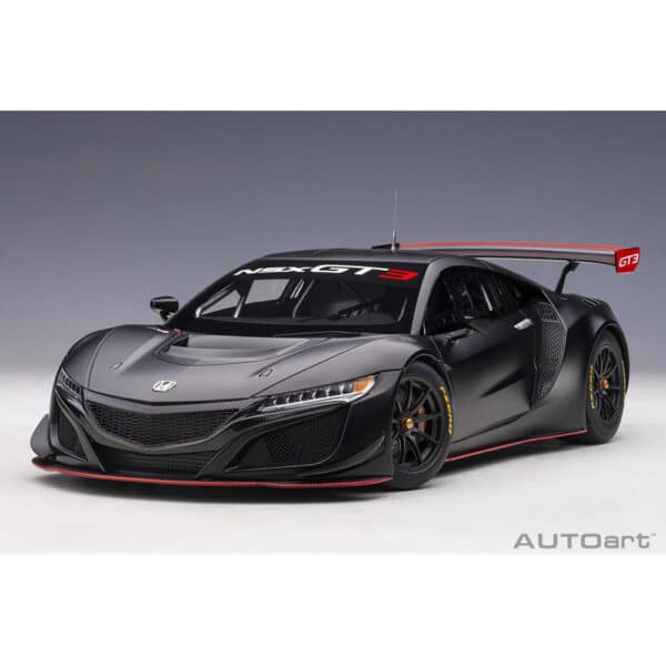 autoart - 1:18 honda nsx gt3 2018 (matt black)