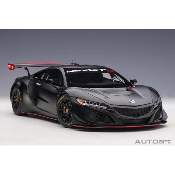 autoart - 1:18 honda nsx gt3 2018 (matt black)
