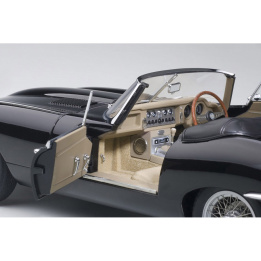 autoart - 1:18 jaguar e-type roadster series i 3.8 (black)