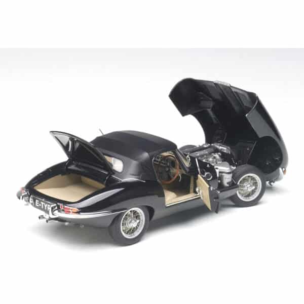 autoart - 1:18 jaguar e-type roadster series i 3.8 (black)