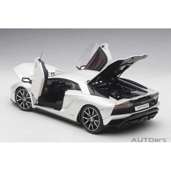 autoart - 1:18 lamborghini aventador s (balloon white)