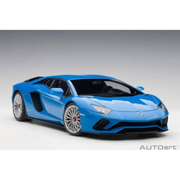 autoart - 1:18 lamborghini aventador s (blu nila)