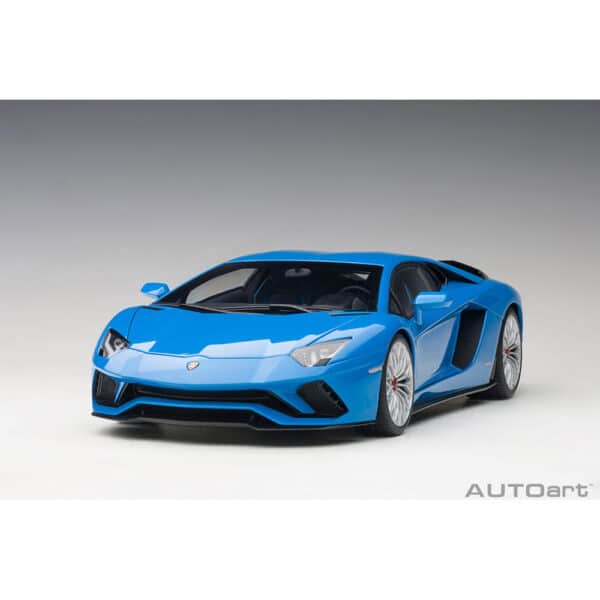 autoart - 1:18 lamborghini aventador s (blu nila)