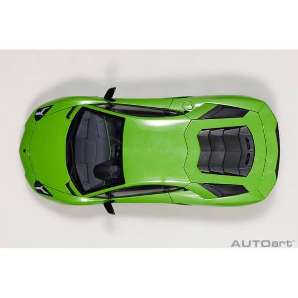 autoart - 1:18 lamborghini aventador s (verde mantis)