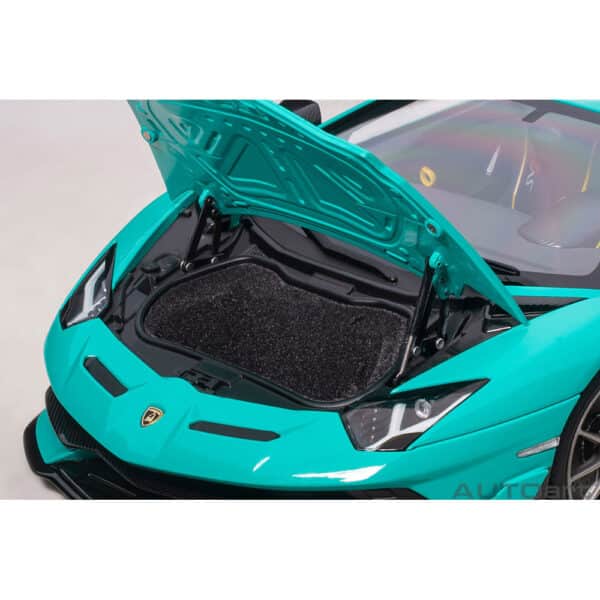 autoart - 1:18 lamborghini aventador svj (blu glauco)