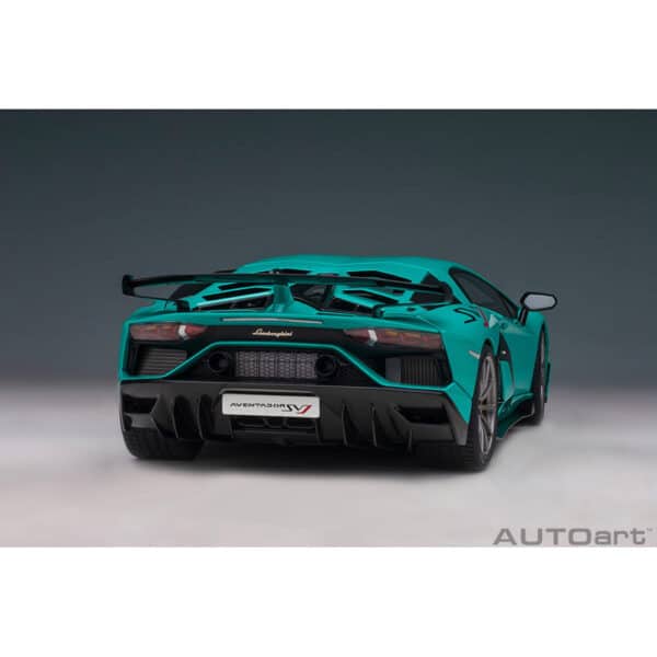 autoart - 1:18 lamborghini aventador svj (blu glauco)