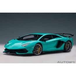 autoart - 1:18 lamborghini aventador svj (blu glauco)