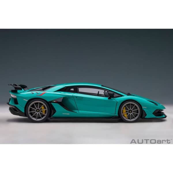 autoart - 1:18 lamborghini aventador svj (blu glauco)