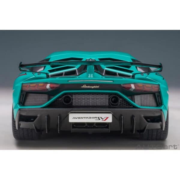 autoart - 1:18 lamborghini aventador svj (blu glauco)