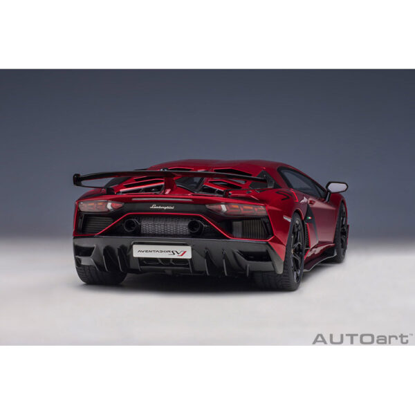 autoart - 1:18 lamborghini aventador svj (rosso efesto)