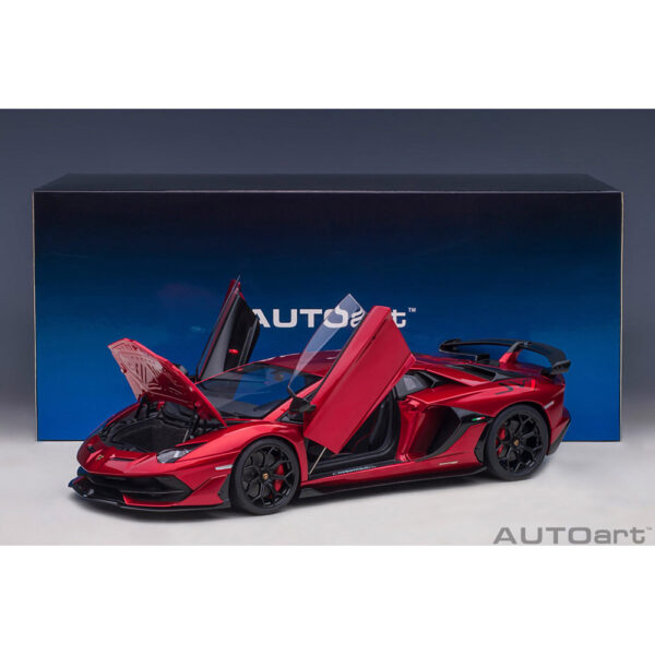 autoart - 1:18 lamborghini aventador svj (rosso efesto)