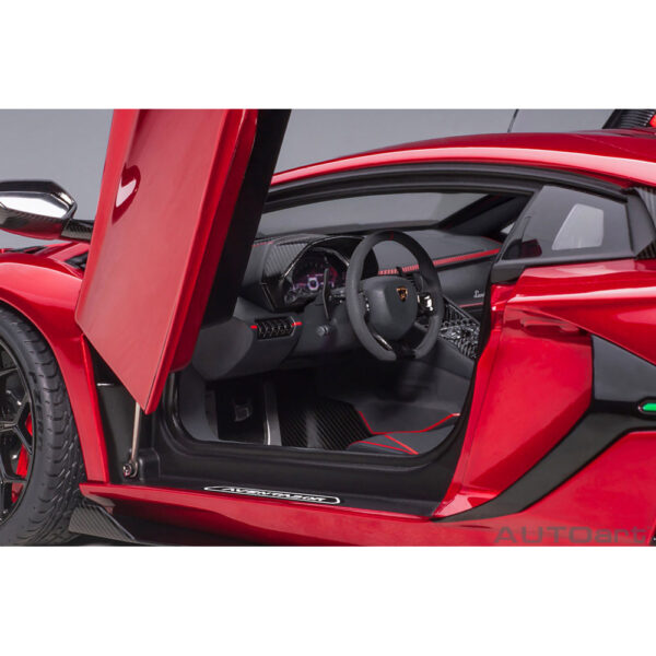 autoart - 1:18 lamborghini aventador svj (rosso efesto)