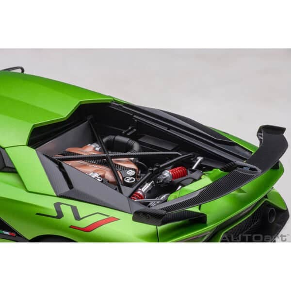 autoart - 1:18 lamborghini aventador svj (verde alceo)