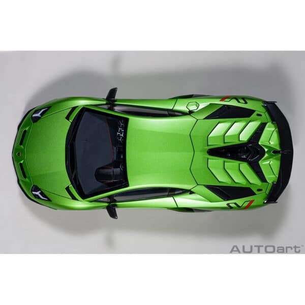 autoart - 1:18 lamborghini aventador svj (verde alceo)