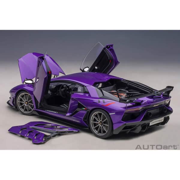 autoart - 1:18 lamborghini aventador svj (viola pasifae)
