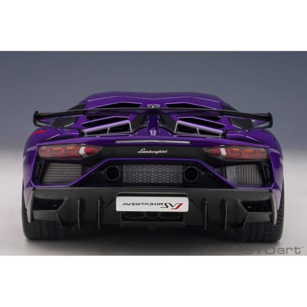 autoart - 1:18 lamborghini aventador svj (viola pasifae)