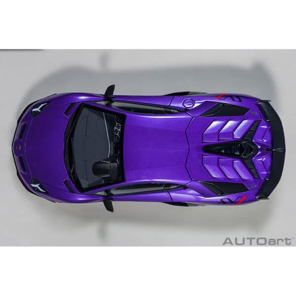 autoart - 1:18 lamborghini aventador svj (viola pasifae)